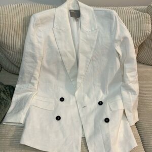 White Linen ASOS Blazer